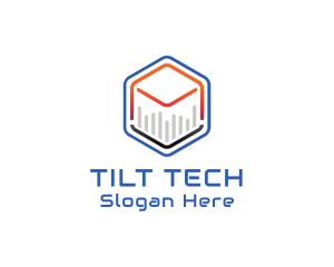 Tech Cube Statistics logo design