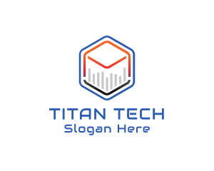 Tech Cube Statistics logo design