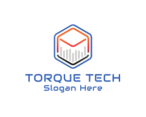 Tech Cube Statistics logo design