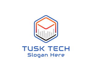 Tech Cube Statistics logo design