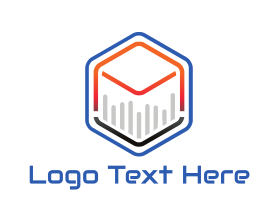 Edm - Tech Cube Statistics logo design
