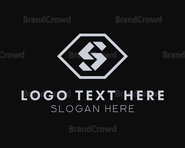 Hexagon Shape Letter S Logo