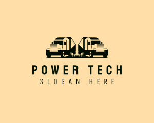Truckload - Freight Forwarding Truck logo design