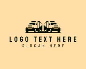 Trailer Truck - Freight Forwarding Truck logo design