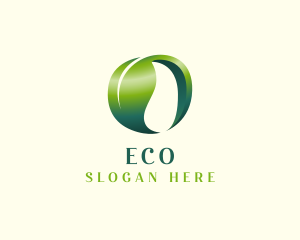 Farm - Leaf Organic Letter O logo design
