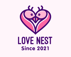 Romantic - Romantic Peacock Heart logo design
