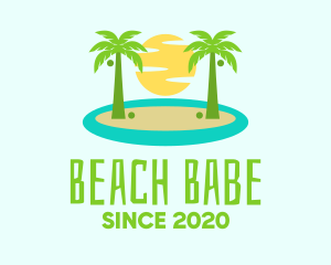 Beach Island Resort logo design