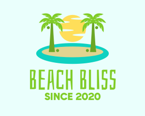 Beach Island Resort logo design