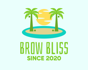 Beach Island Resort logo design