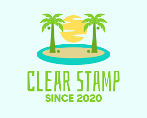 Beach Island Resort logo design