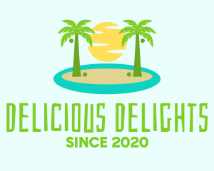 Beach Island Resort logo design