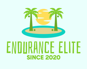 Beach Island Resort logo design