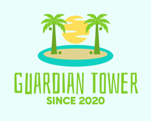 Beach Island Resort logo design