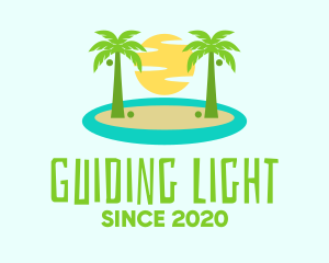 Beach Island Resort logo design