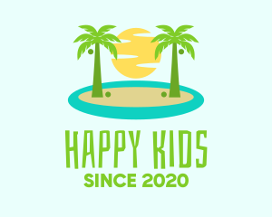 Beach Island Resort logo design