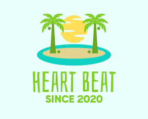 Beach Island Resort logo design