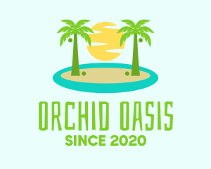 Beach Island Resort logo design