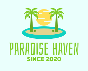 Resort - Beach Island Resort logo design