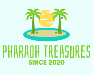 Beach Island Resort logo design