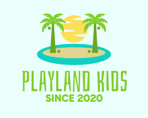 Beach Island Resort logo design