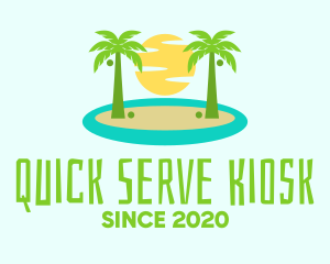 Beach Island Resort logo design