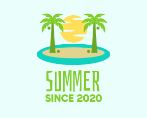 Beach Island Resort logo design