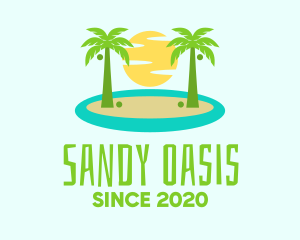 Beach Island Resort logo design