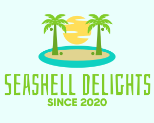 Beach Island Resort logo design