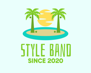 Beach Island Resort logo design