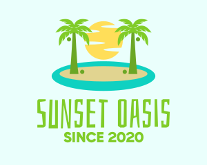 Beach Island Resort logo design