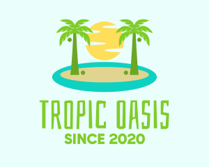 Beach Island Resort logo design