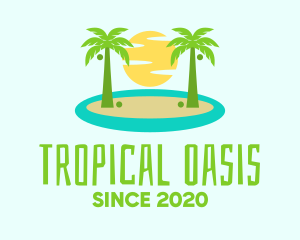 Beach Island Resort logo design