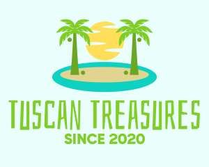 Beach Island Resort logo design