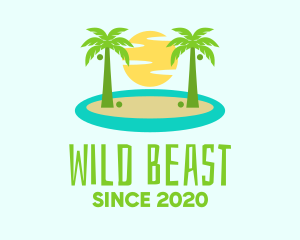 Beach Island Resort logo design