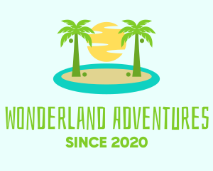 Beach Island Resort logo design