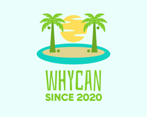 Vacation - Beach Island Resort logo design