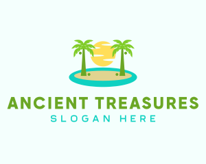 Beach Island Resort logo design