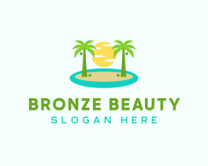 Beach Island Resort logo design