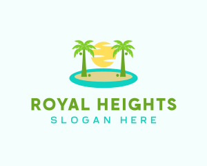 Beach Island Resort logo design