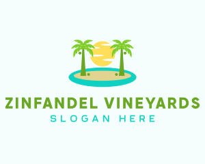 Beach Island Resort logo design