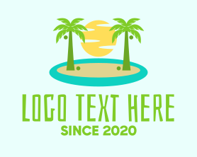 Island - Beach Island Resort logo design