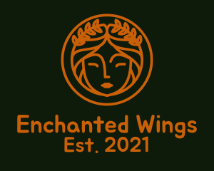 Bronze Fairy Badge logo design