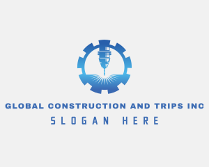 Drill - Industrial CNC Laser logo design