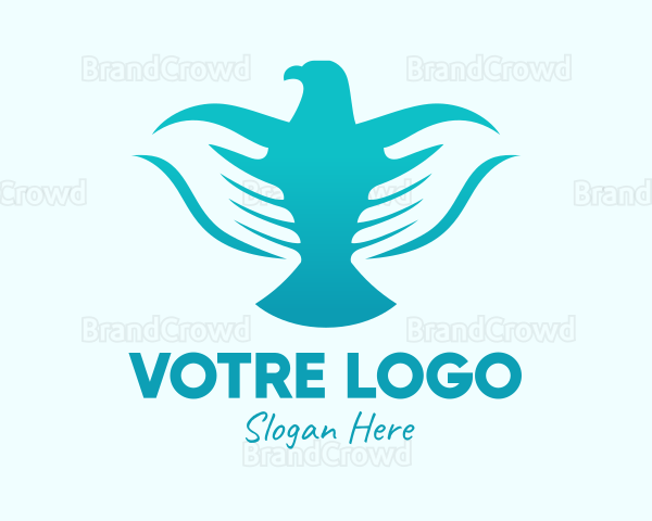 Blue Dove Hands Logo