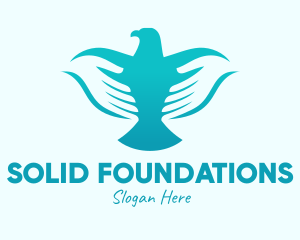 Blue Dove Hands  Logo