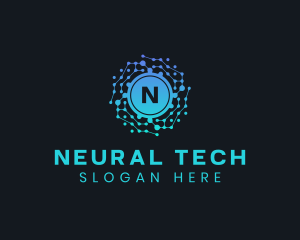 Neural - Tech Cyber App Ai logo design