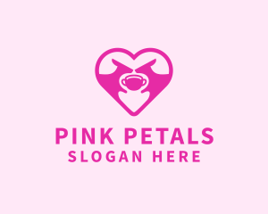 Pink Kangaroo Cafe  logo design