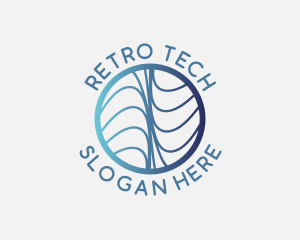 Digital Tech Waves logo design