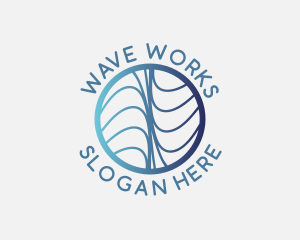 Digital Tech Waves logo design