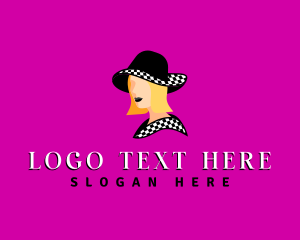 Lady - Fashion Woman Hat logo design